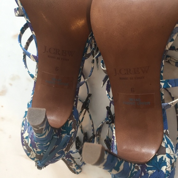JCrew x Liberty of London strappy heels - Picture 4 of 5